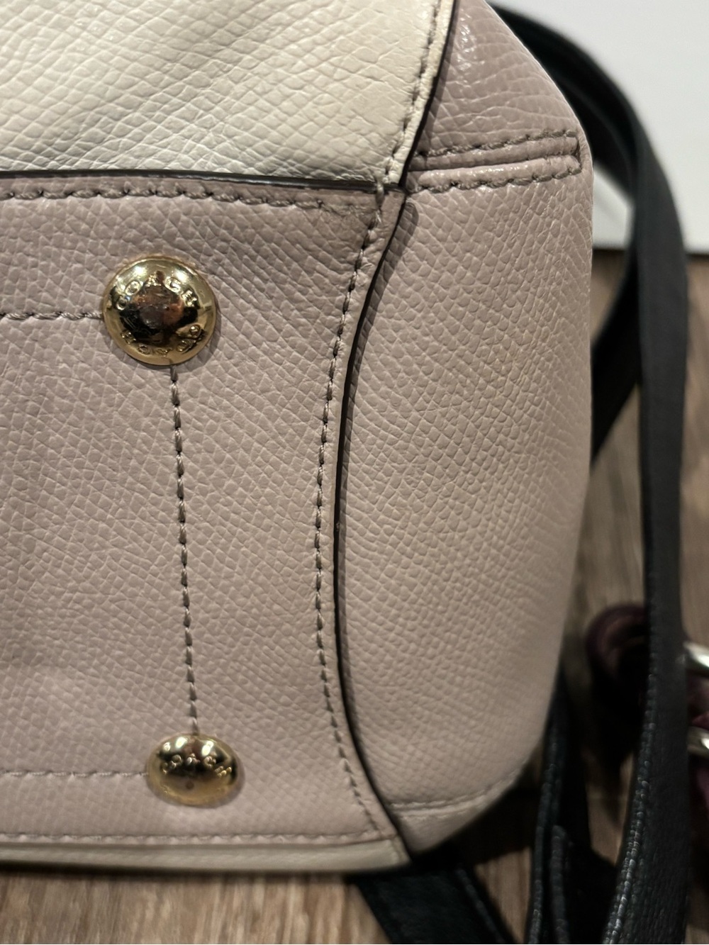 Coach colorblock leather carryall handbag - Picture 3 of 9